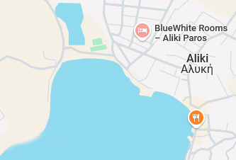 BlueWhite Rooms – Aliki Paros Map